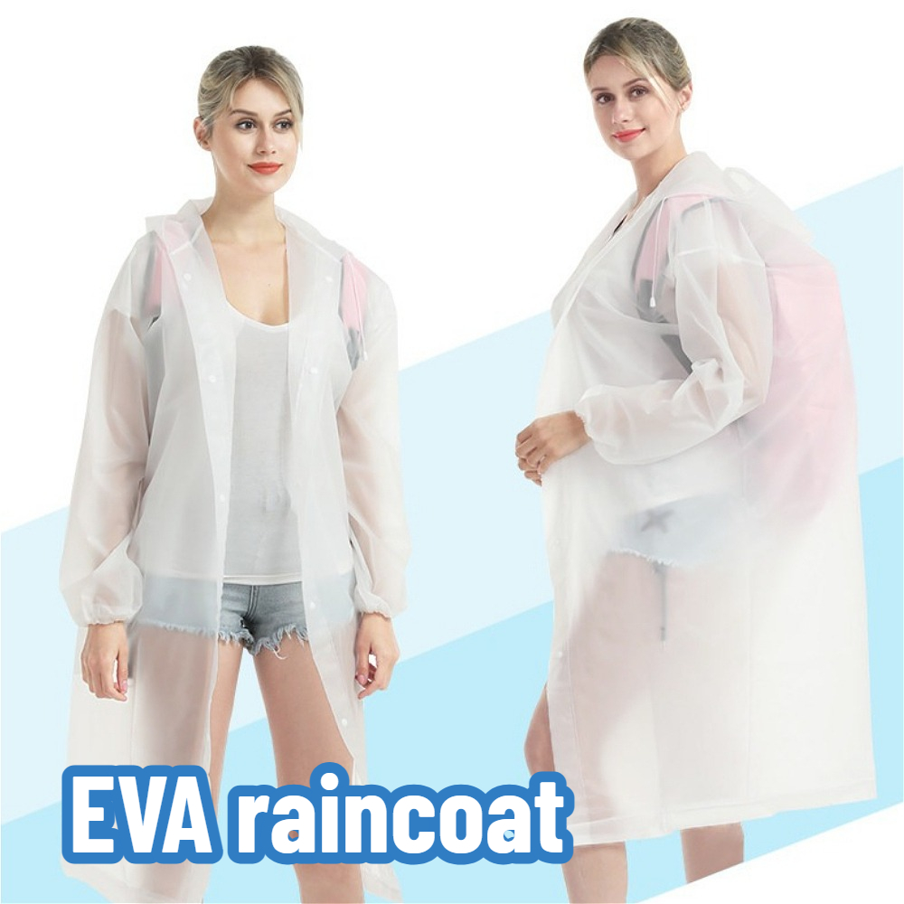 Cycling Commuter Rain Gear - Imperméable épais réutilisable pour adultes, équipement