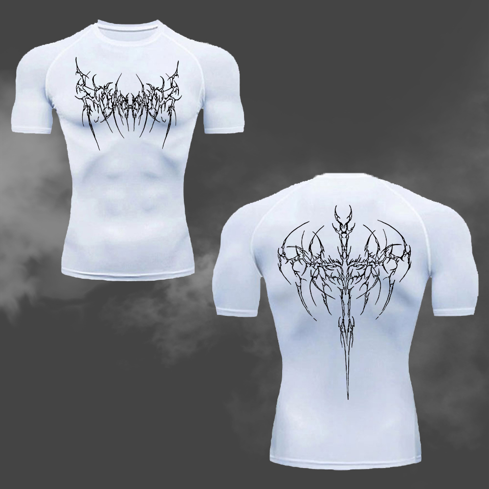 Cycling Commute Training - T-shirt de compression pour hommes, imprimé