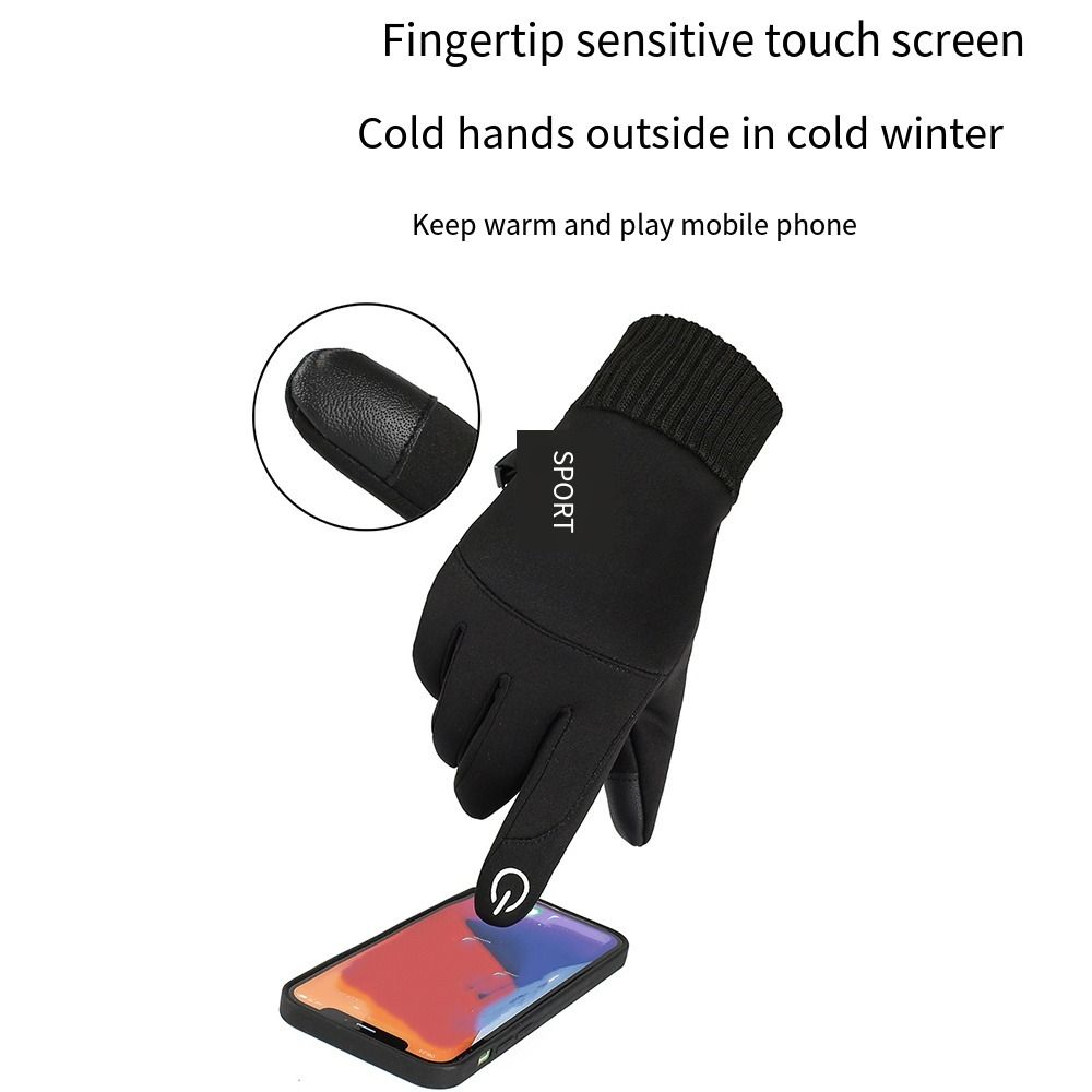 Waterproof Cycling Commute - Gants tactiles d'automne et d'hiver, coupe-vent,