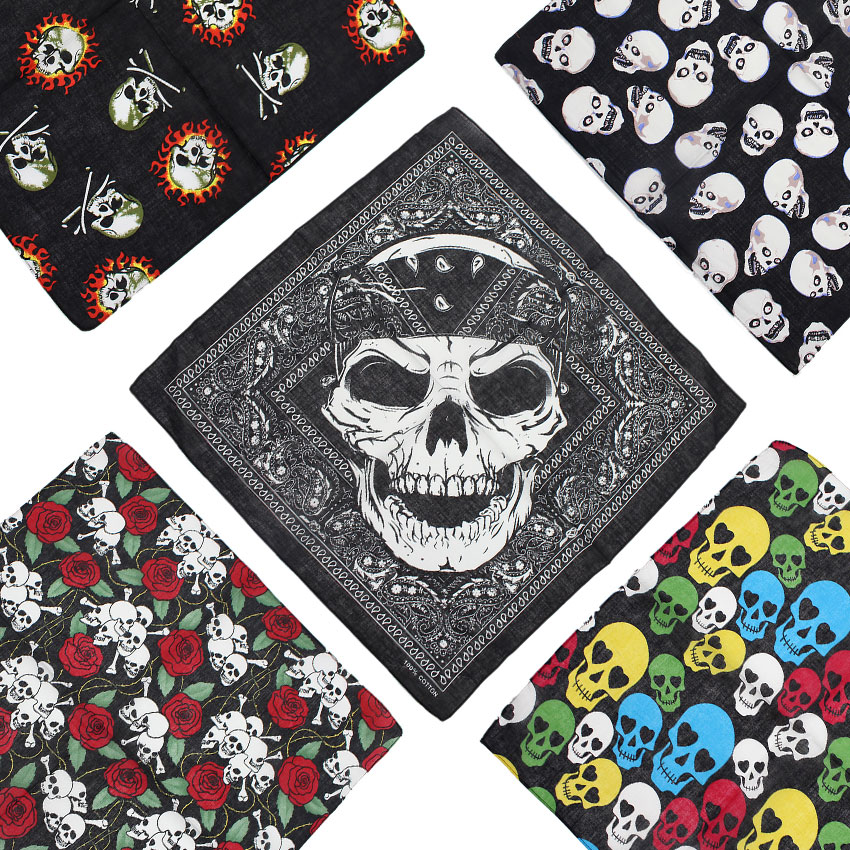 Cycling Zones - Foulard Bandana carré 100% coton, mouchoir
