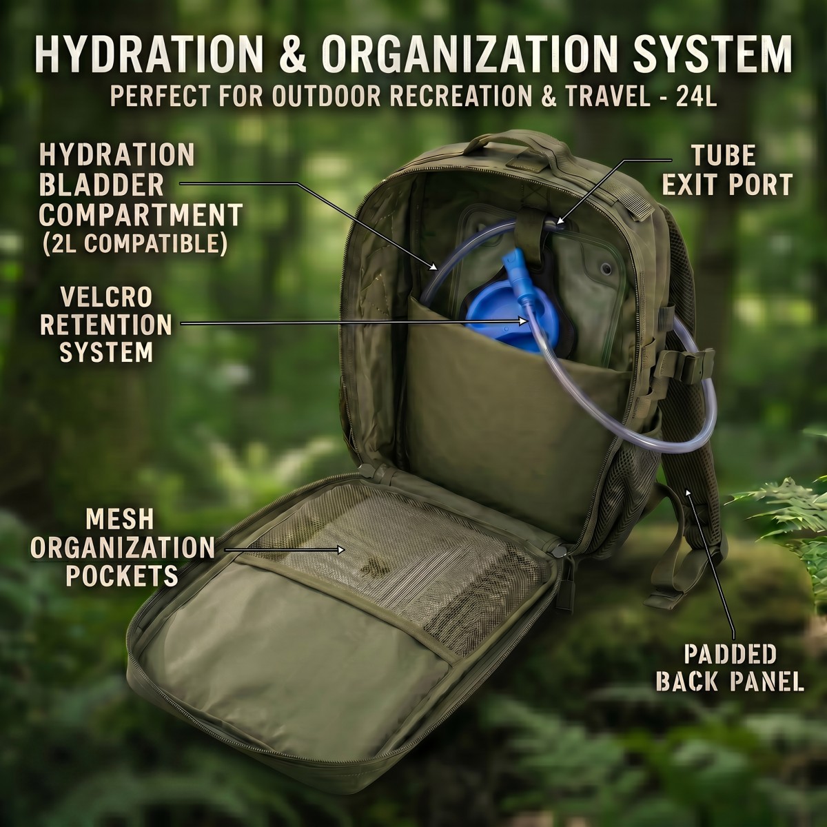 Sac à dos tactique Molle 24L p - Cycling Commute Distance avis et prix