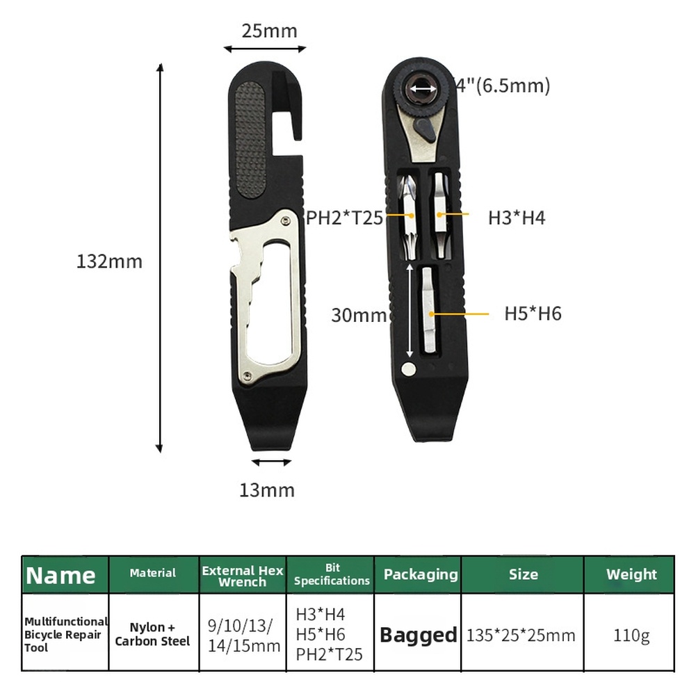 Kit d'outils pour vélo en acie - Cycling Commute avis et prix