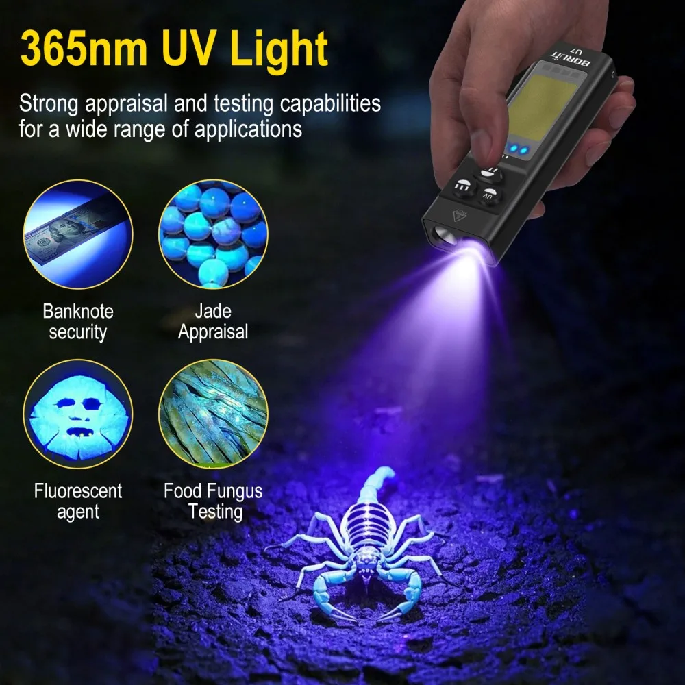 BORUiT U7 UV LED EDC lampe de  - Cycling To Work avis et prix