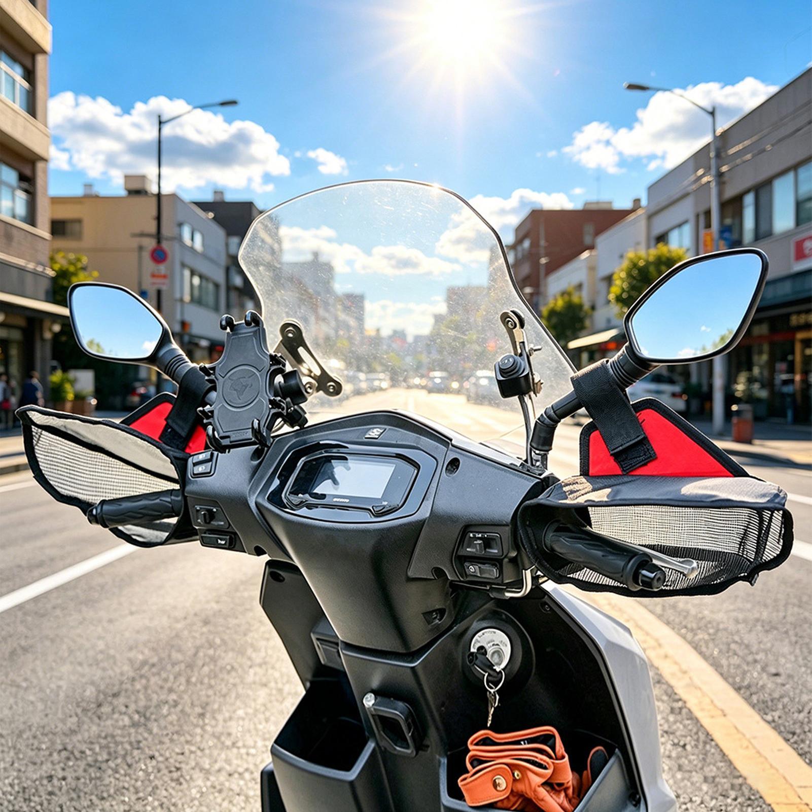 Mitaines de guidon de moto en  - Cycling Commute Distance avis et prix